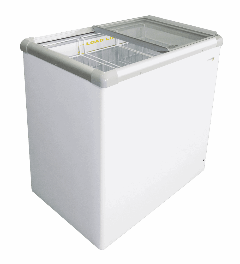 Glass Top Freezer - 205 Litre